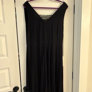 Lane Bryant Black Lace Trim Dress